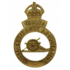 Royal Artillery Association Cross Belt Badge - King's Crown