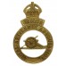 Royal Artillery Association Cross Belt Badge - King's Crown