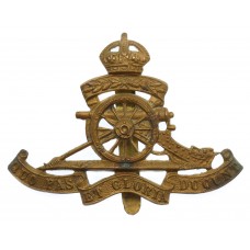 Royal Artillery Territorial Cap Badge - King's Crown