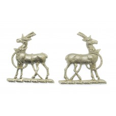 Pair of Royal Warwickshire Regiment Collar Badges