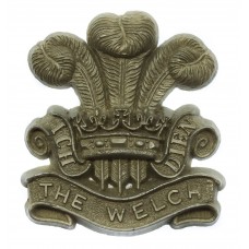 Welsh Regiment WW2 Plastic Economy Cap Badge