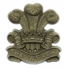 Welsh Regiment WW2 Plastic Economy Cap Badge