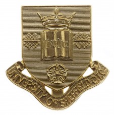 University of Sheffield O.T.C. Anodised (Staybrite) Cap Badge