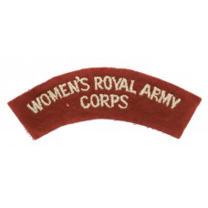 Women's Royal Army Corps W.R.A.C. (WOMEN'S ROYAL ARMY/CORPS) Cloth Shoulder Title