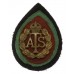 Auxiliary Territorial Service A.T.S. Cap Badge with Original Backing