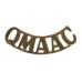 Queen Mary's Army Auxiliary Corps (Q.M.A.A.C.) Shoulder Title