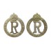 Pair of Queen Alexandra's Imperial Military Nursing Service Reserve Collar Badges