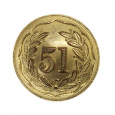 Victorian 51st (2nd York, West Riding, The King's Own Light Infantry) Regiment of Foot Officer's Button (26mm)