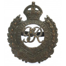 George VI Royal Engineers Officer's Service Dress Cap Badge