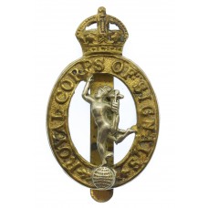 Royal Corps of Signals Cap Badge - King's Crown