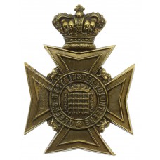 Victorian Queen's Westminster Volunteers Helmet Plate