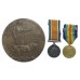 WW1 British War Medal, Victory Medal and Memorial Plaque - Pte. J.W. Preece, 10th Bn. Lancashire Fusiliers - K.I.A. 15/04/17