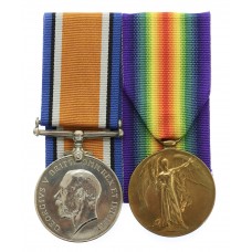 WW1 Prisoner of War British War & Victory Medal Pair - Cpl. R.J. Grass, King's Own Yorkshire Light Infantry