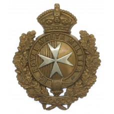 Victorian Royal Malta Militia Cap Badge 