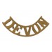 Devonshire Regiment (DEVON) Shoulder Title