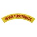 Devon Territorials Cloth Shoulder Title