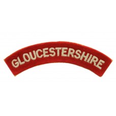 Gloucestershire Regiment (GLOUCESTERSHIRE) Cloth Shoulder Title