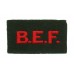 British Expeditionary Force (B.E.F.) Cloth Shoulder Title