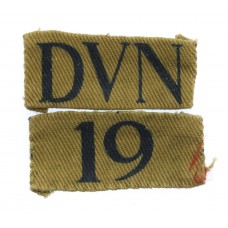 Devon Home Guard (DVN/19) WW2 Printed Arm Badge Insignia
