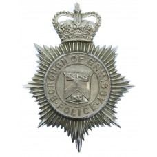 Grimsby Borough Police Helmet Plate - Queen's Crown