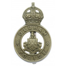 Oldham Borough Police Cap Badge- King's Crown