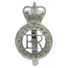 Oldham Borough Police Cap Badge- Queen's Crown