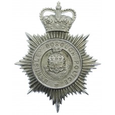 Barnsley Borough Police Helmet Plate - Queen's Crown