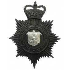 East Riding of Yorkshire Constabulary Night Helmet Plate - Queen's Crown
