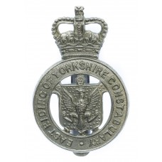 East Riding of Yorkshire Constabulary Cap Badge - Queen's Crown