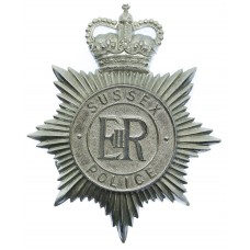 Sussex Police Helmet Plate - Queen's Crown