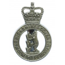 Warwickshire & Coventry Constabulary Cap Badge - Queen's Crown