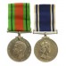 WW2 Defence Medal and EIIR Police Long Service & Good Conduct Medal Pair - Const. R.J. Carpenter, Berkshire Constabulary