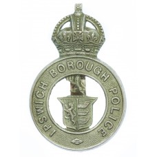 Ipswich Borough Police  Cap Badge - King's Crown