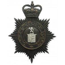 Ipswich Borough Police  Night Helmet Plate - Queen's Crown