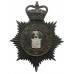 Ipswich Borough Police  Night Helmet Plate - Queen's Crown