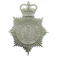 Ipswich Borough Police Helmet Plate - Queen's Crown