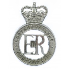 Northumberland Constabulary Cap Badge - Queen's Crown