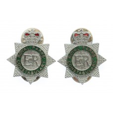 Pair of Royal Parks Constabulary Enamelled Collar Badges