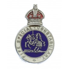 Fife Special Constabulary Enamelled Lapel Badge - King's Crown