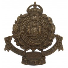 Birmingham City Police Special Constable 1916 Cap Badge 