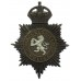 Macclesfield Borough Police Night Helmet Plate - King's Crown