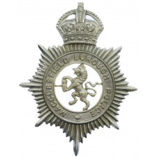 Macclesfield Borough Police Helmet Plate - King's Crown