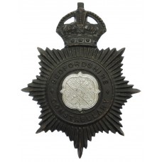 Bedfordshire Constabulary Night Helmet Plate - King's Crown