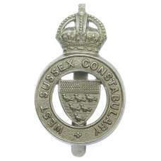 West Sussex Constabulary Cap Badge - King's Crown 