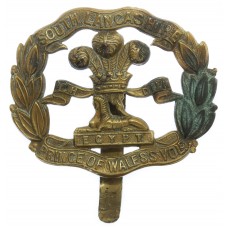 South Lancashire Regiment WW1 All Brass Economy Cap Badge