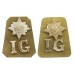 Pair of Irish Guards Anodised (Staybrite) Shoulder Titles