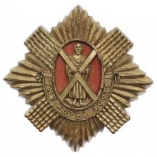 Royal Scots WW2 Plastic Economy Cap Badge
