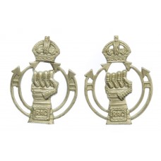 Pair of Royal Armoured Corps (R.A.C.) Collar Badges - King's Crown 