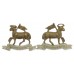 Pair of Queen's (Royal West Surrey) Regiment Collar Badges