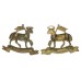 Pair of Queen's (Royal West Surrey) Regiment Collar Badges